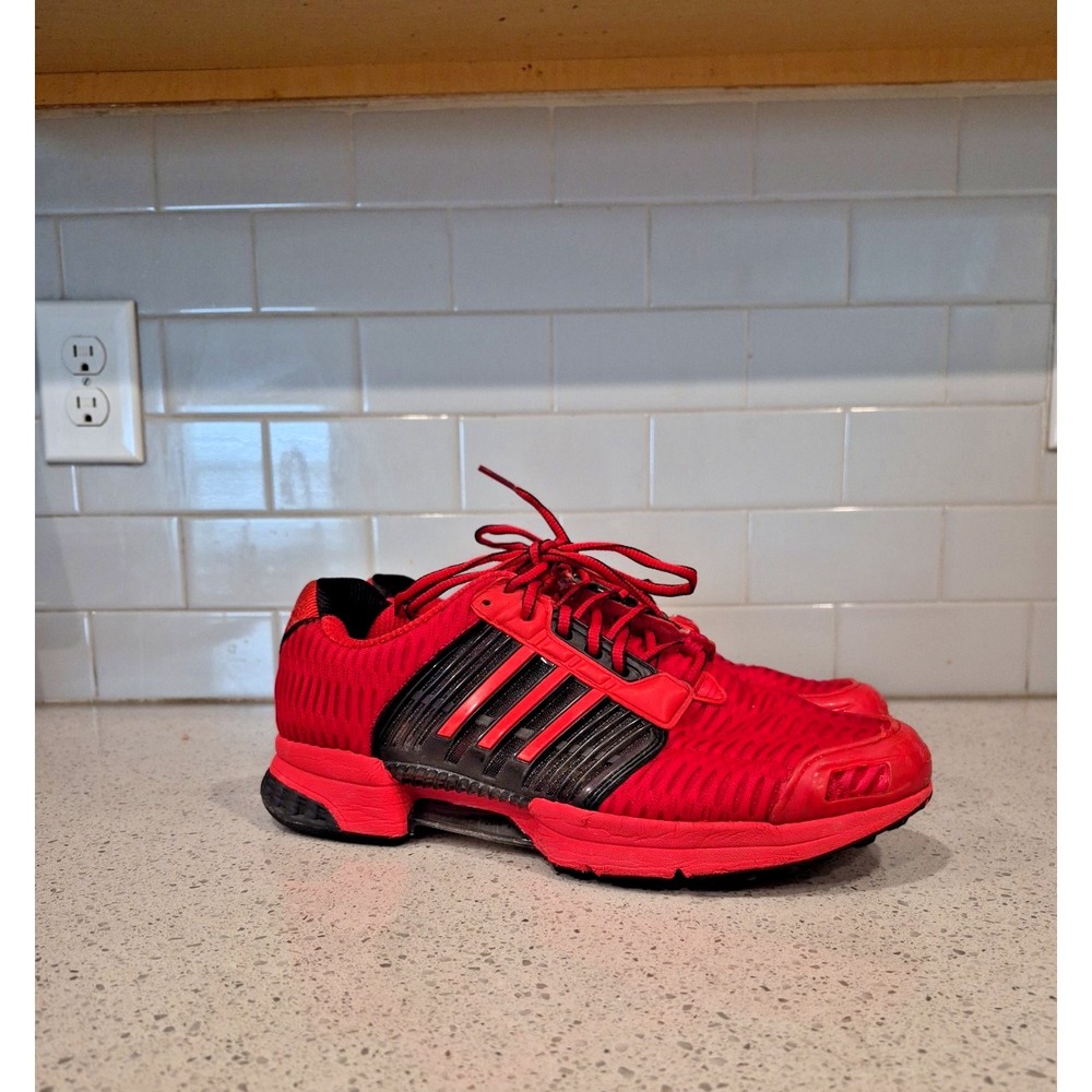 ADIDAS *CLIMACOOL 1* (JH9989) RED BLACK WHITE MENS TRAINERS SZ 10